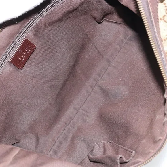 Authentic GUCCI GG Canvas Shoulder Bag Beige Gold 181092 - Picture 3 of 16